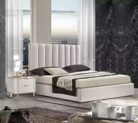 Postel 2x noční stolky komoda 6-dílná ložnice set design luxus nový