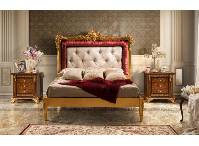 Postel 2x noční stolek ložnice set designérské luxusní postele hotel kompletní 3 ks.