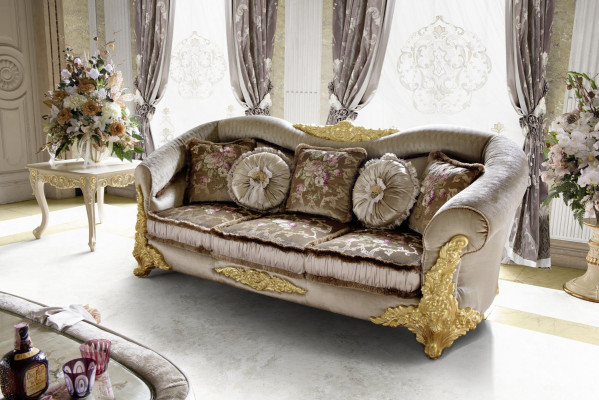 Pohovka Pohovka Textil Pohovka 3 Místný Textil Třísedák Design Potah Luxusní Sedadlo Nový