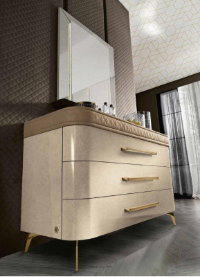 Komoda Sideboard Skříň Luxus Komody Skříň Regál Nábytek Dřevěná skříň Itálie