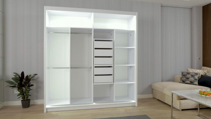 Skříně Dřevo Šatník Nábytek Design Ložnice Šatní Skříň Dřevo Skříň