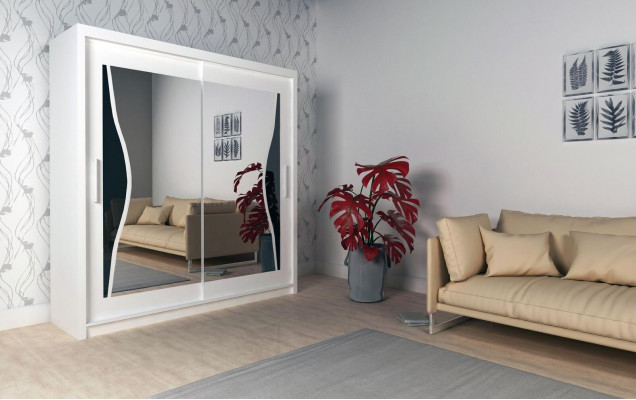 Design skříně na spaní Dřevěný nábytek Nábytek Nový šatník Skříň Dřevo