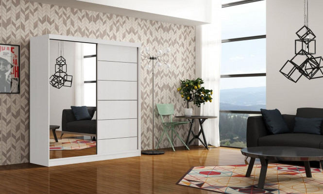 Design šatní skříně ložnice dřevěné oblečení Nový luxusní šatník se šikmými dvířky.