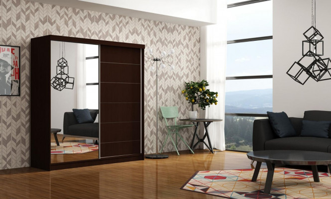 Design šatní skříně ložnice dřevěné oblečení Nový luxusní šatník se šikmými dvířky.