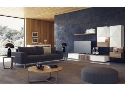 Šedá pohovka do obývacího pokoje Luxusní třímístná sedací souprava Moderní nábytek Styl