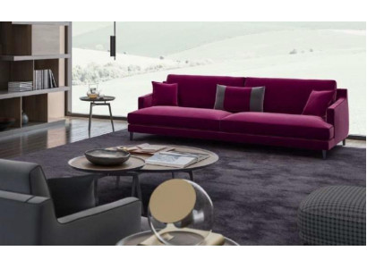 Růžová trojsedačka moderní pohovka obývací pokoj pohovky stylové nábytek luxusní design
