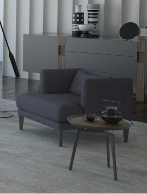 Šedý jednosedák luxusní designérské křeslo odpočinkové křeslo křeslo s ušáky moderní