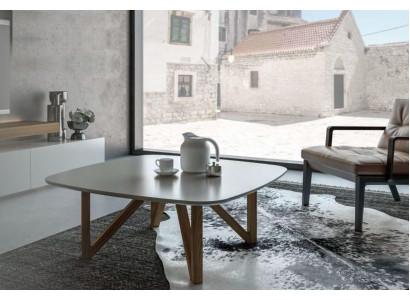Stůl do obývacího pokoje Luxus Walnut Nature Designer Coffee Table