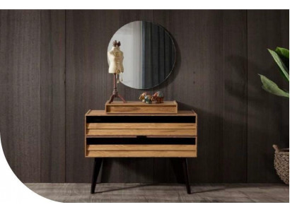 Designer Luxus Skříň z pravého dřeva hnědá Moderní Nová