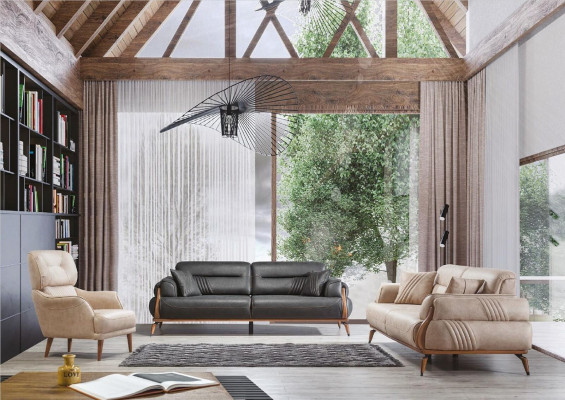 Designová pohovka sestava 3+2+1 sedadla set garnitura polstrovaná pohovka nová
