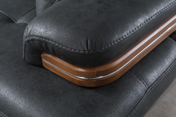 Třímístná luxusní pohovka 3 sedací soupravy sedadlo kůže design pohovka nábytek styl