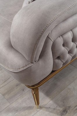 Třímístná pohovka 3místná luxusní bílá pohovka s potahem designový nábytek nový