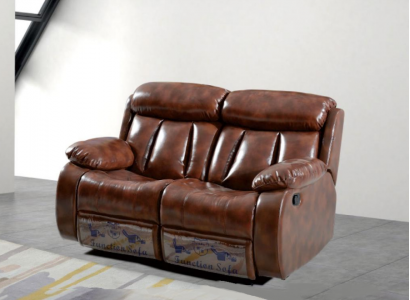 Sofa 2 Sitzer Design Potah Moderní Kůže Tkanina Obývací Pokoj Dvousedadlo