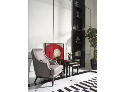 Kompletní sada křesel s obývací pokoj stolky 4 kusy židle šedý