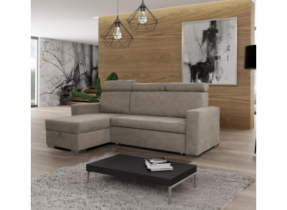 Design Pohovka Lounge Roh Moderní Textilní Rozkládací Pohovka L-forma Obývací Kout Odpocinout Sedačka