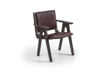 Möbel Esszimmer Design Stuhl mit Armlehnen Holz Stuhl Polstersitz Neu