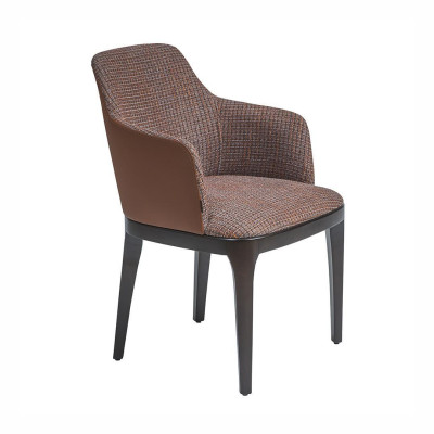 Designové křeslo s opěradly do obývacího pokoje s potahem Nové jídelní židle