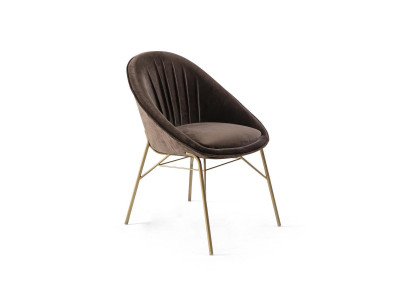 Jídelní židle Luxus hnědá židle Moderní designérské vybavení Nový nábytek