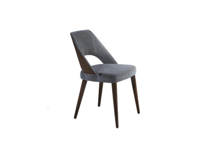 Jídelní židle šedá čalouněná látka Nová luxusní zásuvka židle Design interiéru
