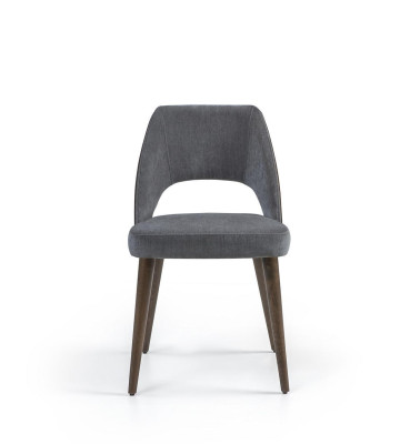 Jídelní židle šedá čalouněná látka Nová luxusní zásuvka židle Design interiéru