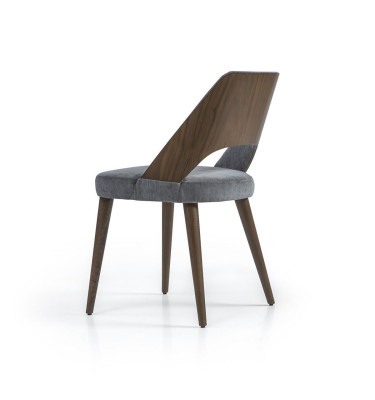 Jídelní židle šedá čalouněná látka Nová luxusní zásuvka židle Design interiéru