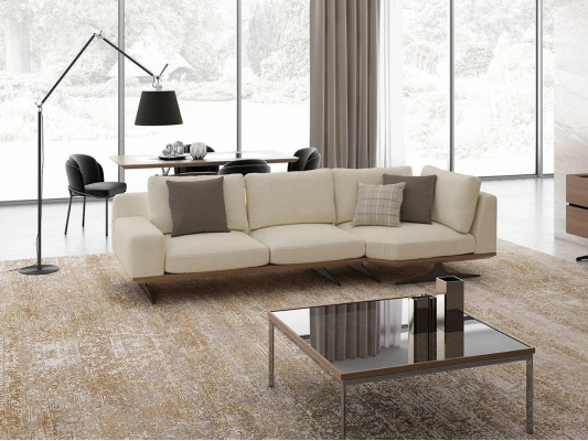 Obývací pokoj Pohovka Třímístný gauč Nábytek Design Luxusní Konferenční stůl Nový