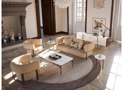 Luxusní nábytek - sedací souprava - pohovka - křeslo - set - obývací pokoj - nový