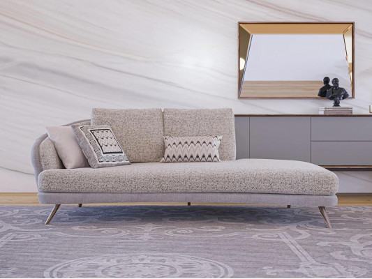 Designová pohovka Chesterfield pro tři osoby s relaxačními polštáři pro obývací pokoj.