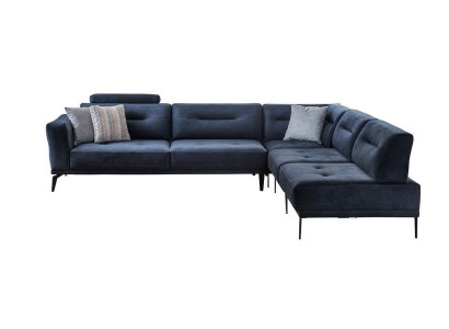 L-Form Luxus Wohnzimmer 4-Sitzer Stoffsofa Ecksofa Modern Design