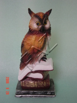 Design sova figura socha sochař figuríny sochy dekorace dekorace C393 Nový