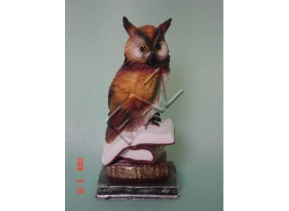 Design sova figura socha sochař figuríny sochy dekorace dekorace C393 Nový