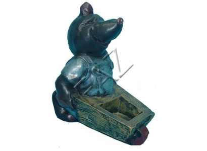 Krtková socha figuríny sochy socha zahrada dekorace deko figurky hrnce nový