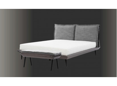 Postel Šedá Krásný Design Moderní Luxusní Postele Ložnice Elegantní Nábytek