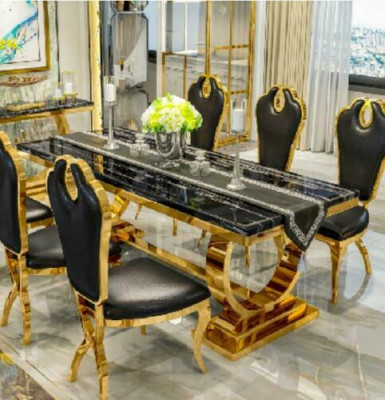 Nerezový stůl jídelny Moderní kuchyňský designový stůl kovový 