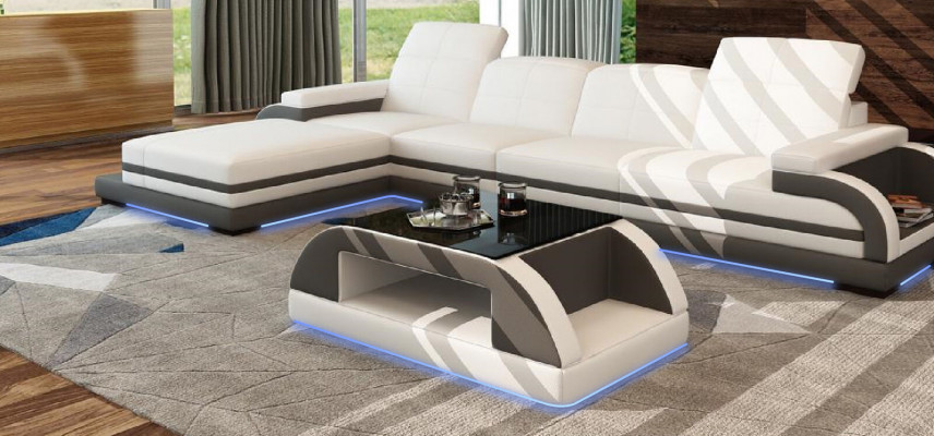 Moderní designový stůl skleněný stůl konferenční stůl pohovka stolky obývací pokoj.