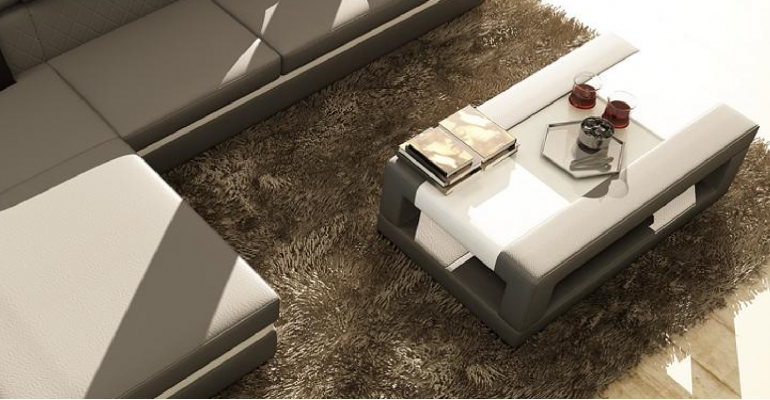 Luxus obývací pokoj skleněný stůl designérský servisní stůl stolky Wohnen