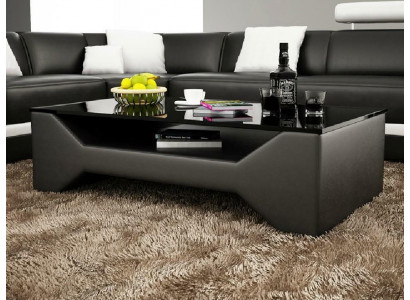Sofastol Designový stůl Obývací pokoj Sklo Kožená Pohovka Přistávací Kávový Gauč