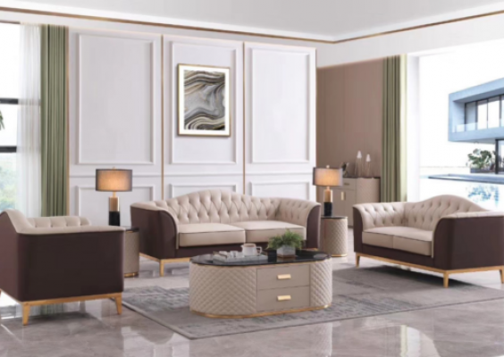 Kompletní sestava sedací soupravy 3+2+1 sedáků designová pohovka obývací pokoj