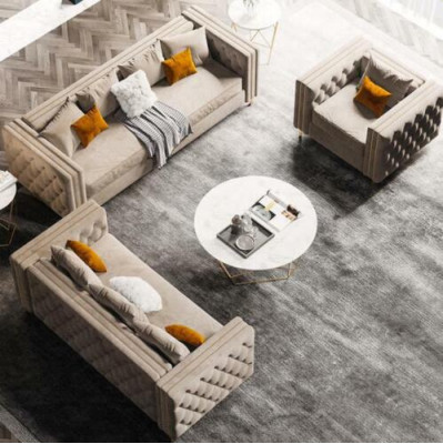 Chesterfield souprava pohovky 321 relaxační sedací design pohovka pohovky samet