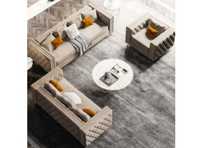 Chesterfield souprava pohovky 321 relaxační sedací design pohovka pohovky samet