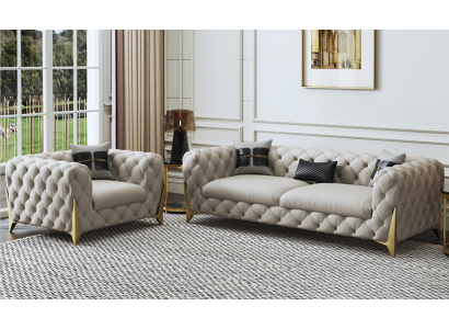 Sofa sestava Big Set 3+1 sedadla kožená pohovka sedací souprava Design pohovky