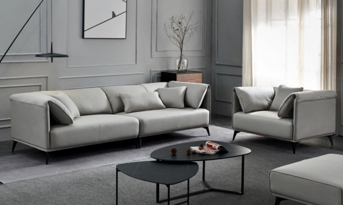 Italská designová pohovka, sedací souprava 4+1 sedadlo, křeslo, polstrování nábytek