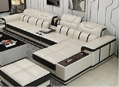 Žijící krajina rohová pohovka L-tvar rohová polstrovaná pohovka sedací design pohovka pohovky umělá kůže