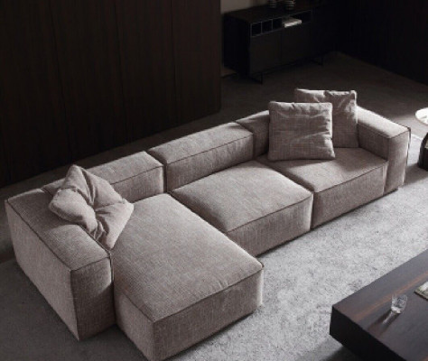 Design Polsterung Textil Modern Elegant Design Stoff Ecksofa L-Form Design Potah Tkanina Moderní Elegantní Design Látka Rozkládací Pohovka v L-Formě