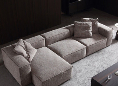 Design Polsterung Textil Modern Elegant Design Stoff Ecksofa L-Form Design Potah Tkanina Moderní Elegantní Design Látka Rozkládací Pohovka v L-Formě