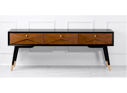 Konzolový stůl stůl konzole komoda sideboard dřevo moderní luxusní hnědý design nový.
