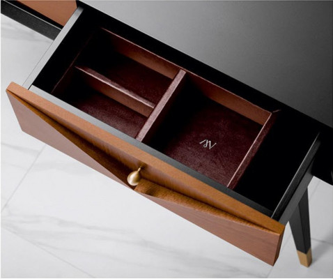 Konzolový stůl stůl konzole komoda sideboard dřevo moderní luxusní hnědý design nový.