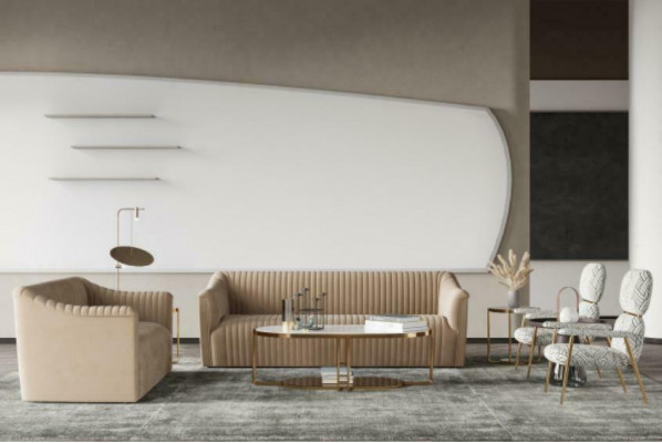 Sofa set 3+1 sedadlo obývací stěna relaxační sametová sedací souprava designová pohovka lounge nová