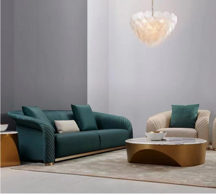 Design Pohovka Luxus Sedací Sofa Pohovka Textilní Sedací Souprava 3 Místná Koženka
