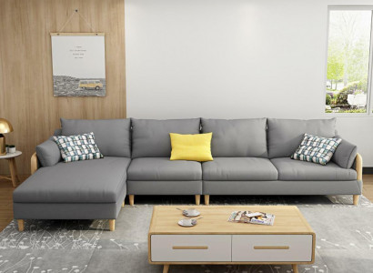 Eck Relax Sitz Luxus Möbel Wohnlandschaft Ecksofa L-form Polster Textil Modern translates to:  Eck Relax Sedací Luxus nábytek Obývací souprava Rozkládací pohovka L-forma Potah Textil Moderní